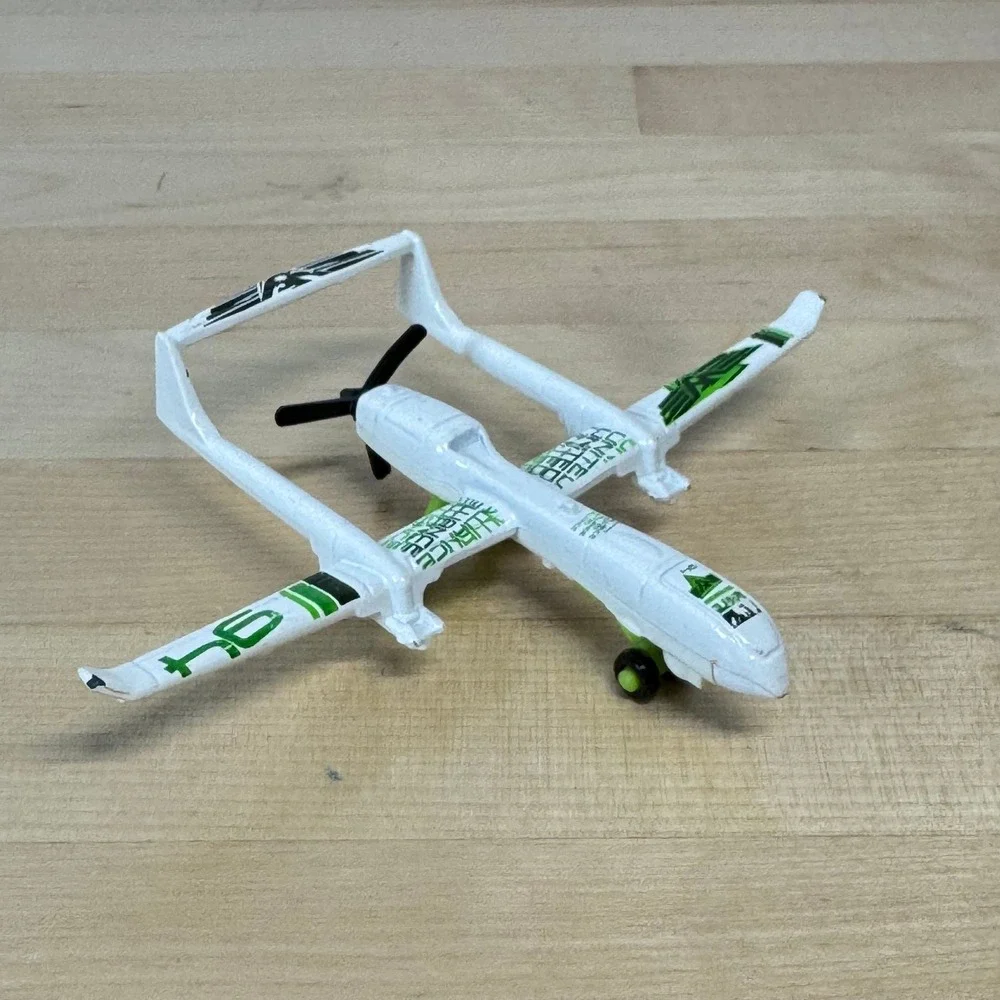 Matchbox Sky Busters SB94 Drone White Green United Alliance 94 Diecast Plane